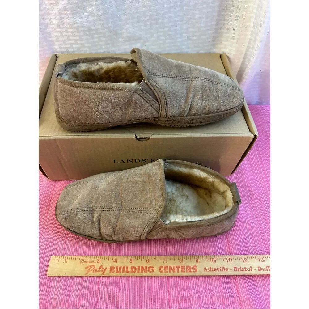 Old friend men’s slippers 11-11.5 (worn‎ heel damage)